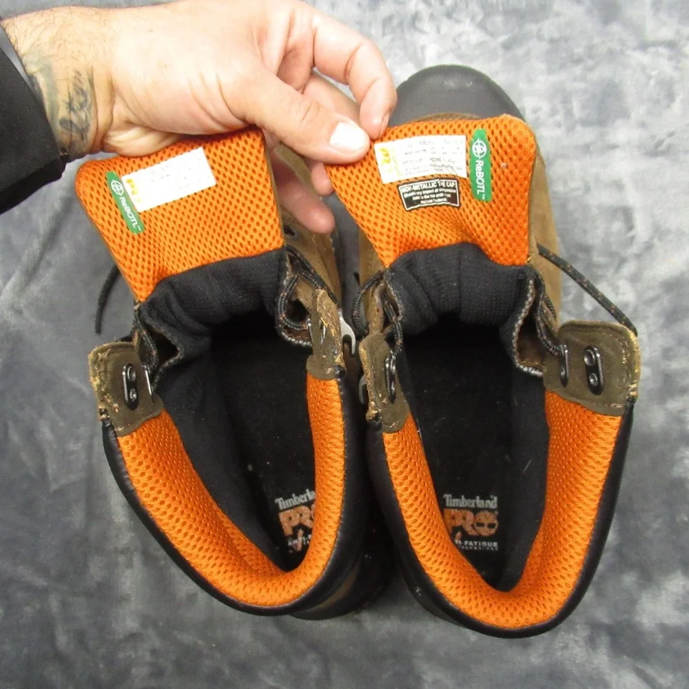 Timberland PRO Work Boots Men 15 Wide Brwn‎ Waterproof Composite Toe Boondock 6